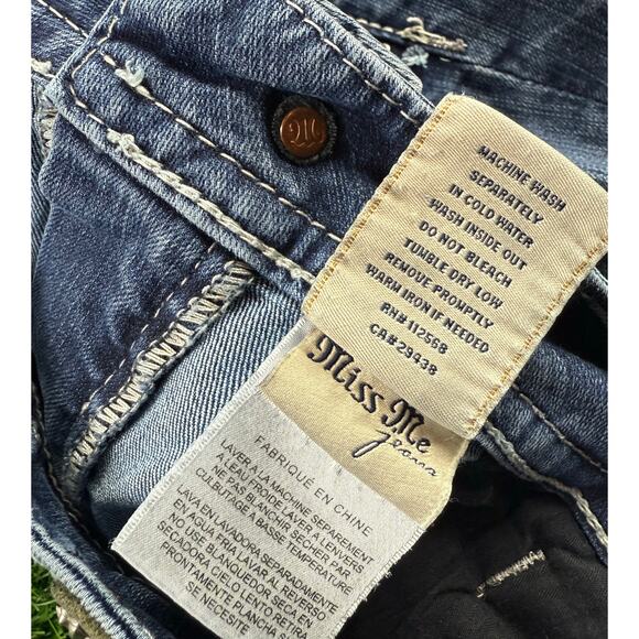 Miss Me Distressed Blue Boot Cut Jeans - Picture 7 of 13